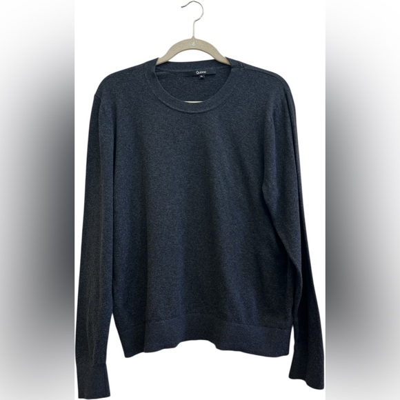 Quince Sweaters - Quince Charcoal Gray Sweater XL Quiet Luxury Minimalist Capsule Basic